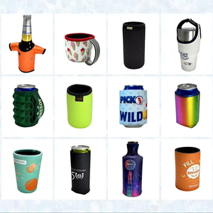 Custom Eco-Friendly Neoprene Spring Can Cooler 360° Grip Insulated Steel Wristband Slap Bracelet Core Combo Bulk for Promotions