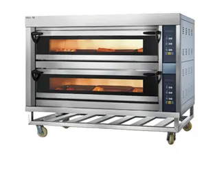 Electric Oven Commercial Large Capacity 2 layer Plate Liquefied Gas Baking Oven Hamburg Egg Tart Pizza Oven