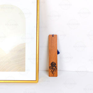 งานฝีมือที่คั่นหนังสือไม้หรูหราพร้อมพู่สำหรับคนรักหนังสือของขวัญการอ่านสำหรับผู้หญิงผู้ชาย - Product Image 6