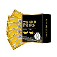 Masque pour les yeux en silicone au collagène végétalien doré, marque privée, acide hyaluronique, anti-âge, soin de la peau, éclaircissant, raffermissant, cernes