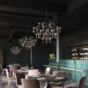 Modern krom paslanmaz çelik kolye ışıkları restoran mutfak loft nordic havai fişek avize açtı - Product Image 1