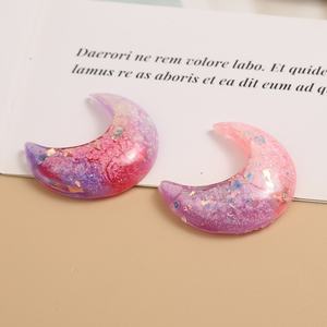 Perline Luna Firefly in Resina, Accessori Fai-da-Te per Collane, Custodie per Telefoni, Portachiavi, Ornamenti per Auto, Materiale Decorativo, Ciondolo a <span class=keywords><strong>Mezzaluna</strong></span> - Product Image 3