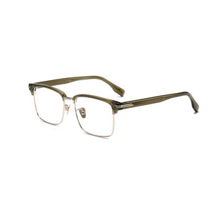 古典的な黒男の子のアセテートメガネフレーム2025新しいチタン眼鏡女性アンチブルー眼鏡フレームデザイナーの読書眼鏡 - Product Image 4