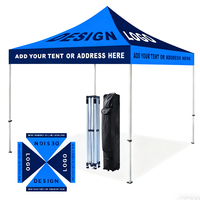 Tente personnalisée 10 pieds x 10 pieds 50 mm 600d en vente, tentes pliantes en aluminium pour salons professionnels, stand de salon professionnel pop-up, tente à auvent 10x10 avec parois