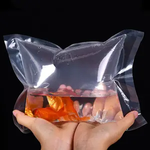 Bolsa de plástico transparente para transporte de peces, sellador de calor portátil, para oxígeno, pescado vivo