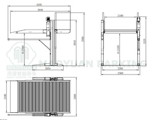 Elevador Hidráulico de Dos Postes para Estacionamiento de Autos - Product Image 3