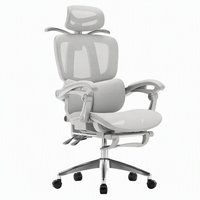 Chaise de bureau ergonomique à dossier haut, chaise d'ordinateur avec soutien lombaire, appui-tête réglable, accoudoirs, chaise pivotante pour le bureau à domicile