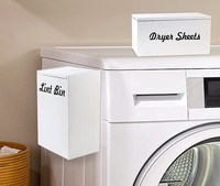 Support mural magnétique en bois 2-en-1 pour distributeur de feuilles de séchage et de capsules, avec bac à peluches, style ferme