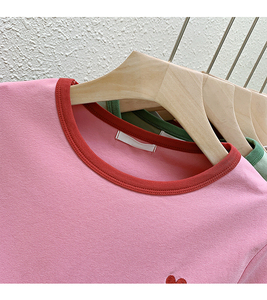 Kaos Crop Top Streetwear Premium Berkualitas Tinggi 100% Katun untuk Wanita, Blus Fashion Kasual, Kaos Wanita - Product Image 6