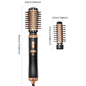Spazzola rotante aria calda Set 4 in 1 Auto girevole spazzola 3-in-1 aria calda Styler 360 rotante asciugacapelli per capelli a secco - Product Image 5