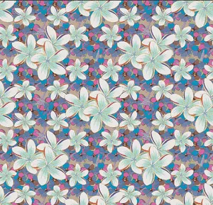Floral de verano 220t de Impresión textil Tailandia tela de gasa estampada