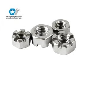 304 thép không gỉ mạ kẽm lục giác rãnh hạt số liệu gb6181 M6 M8 M10 M12 M16 <span class=keywords><strong>M20</strong></span> - Product Image 1