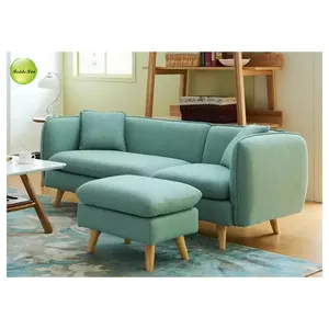 Sofa Mewah Tiga Tempat Duduk Gaya Negara Eropa untuk Komersial dengan Futon Buatan Perusahaan Furnitur Jiangxi