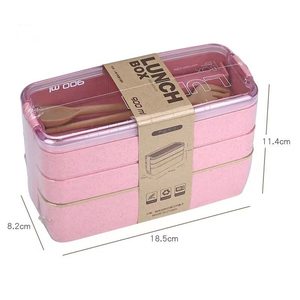Contenants alimentaires écologiques, boîtes à lunch portables multi-couches respectueuses de l'environnement, et nouvelles boîtes à lunch créatives - Product Image 4