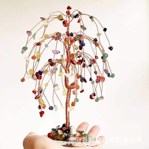 Arbre à argent en cristal Congrui, forme saule pleureur, décoration naturelle faite à la main pour la maison - Product Image 3