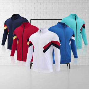 Ensemble de survêtements à fermeture éclair intégrale, vêtements de sport respirants, survêtement de football personnalisé, maillots d'entraînement, survêtement d'entraînement de football grande <span class=keywords><strong>taille</strong></span> - Product Image 6