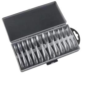 Lot <span class=keywords><strong>de</strong></span> 240 <span class=keywords><strong>faux</strong></span> ongles <span class=keywords><strong>de</strong></span> qualité supérieure, transparents, style français, à presser, pour manucure complète - Product Image 1