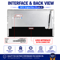Modul LCD TFT Industri BOE GV185FHM-N10 18,5 Inci 1920x1080 FHD 30 Pin LVDS Wide Temp dengan Driver LED Terintegrasi