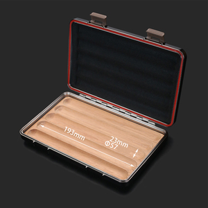 Étui à cigares de voyage JIFENG JF-195 classique, étanche, en PC et bois de cèdre, blanc, humidor personnel pour 5 cigares de moins de 57R - Product Image 3