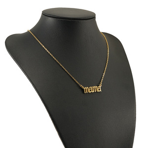 Zogxin Mama Letter Necklace Gold Stainless Steel Themed Pendant Mother's Day Gift - Product Image 3