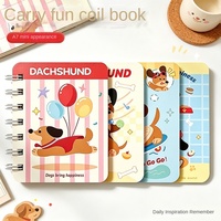 Carnet de notes portable A7 personnalisé avec logo, motif chat pomme, reliure piquée, idéal pour les élèves du primaire et comme cadeau de maternelle