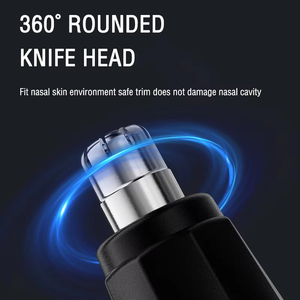 Tondeuse à sourcils et poils du visage professionnelle 2 en 1, sans douleur, pour hommes et femmes, rechargeable sans fil, mini-tondeuse électrique USB - Product Image 4
