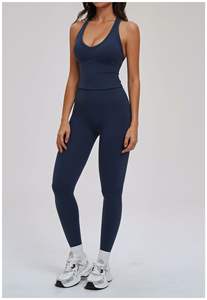 Women Custom Logo Lace Solid Breathable Yoga Gym Running Sports Set High Waist Seamless Shorts <b>Butt</b> <b>Lifting</b> <b>Leggings</b> Fitness - Product Image 5