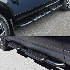 Marchepieds latéraux en aluminium noir pour Land Rover Defender 110 2020-2026, protection <span class=keywords><strong>Nerf</strong></span> Bar - Product Image 4