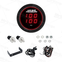Manomètre double numérique MrGauge NOUVEAU en promotion, 52mm universel NPT1/8 2" en plastique noir, 0.6/2/5M, pour voiture