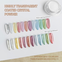 Nouvelle poudre effet miroir chromé transparent – ​​Poudre « Magic Mirror » ultra-transparente pour nail art