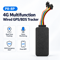 Pelacak GPS BDS Multi-band 4G P8-8P, Pemantauan Suara, Peringatan Darurat SOS, Pemutus Bahan Bakar Jarak Jauh, Aplikasi Gratis, Pelacakan Armada Mobil Motor