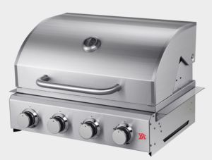 Parrilla de barbacoa de Gas multifunción de acero inoxidable resistente, <span class=keywords><strong>asador</strong></span> integrado para cocina moderna al aire libre para salpicaduras de apartamento - Product Image 3