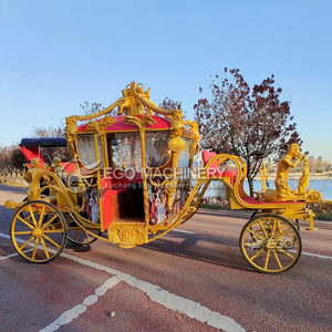 Charrette royale électrique de luxe sculptée, chariot à chevaux, transport spécial, charrette de mariage - Product Image 4