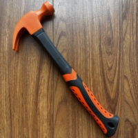 Marteau à griffes en fibre de verre avec manche en caoutchouc de qualité industrielle 16 oz - Outil à main de quincaillerie - Prise en charge OEM personnalisée