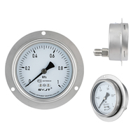 Manomètre différentiel miniature en acier inoxydable SYJT SY-YB de 4 pouces avec une précision de 1,6 %, 2 kPa, filetage M10*1 pour les industries hydrauliques