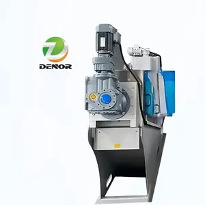 Mesin dehidrator tekanan sekrup Dewatering lumpur kualitas tinggi untuk industri kulit