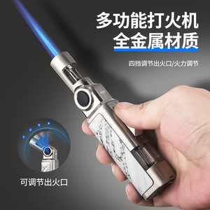 Encendedor a prueba de viento JOFI de metal, butano, con ángulo ajustable de 4 posiciones a 60 grados, para cigarros, moxibustión, viajes, con punzón para cigarros. - Product Image 2