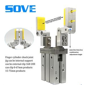 Pneumat <span class=keywords><strong>Gripper</strong></span> mhz2 ngón tay xi lanh song song <span class=keywords><strong>Gripper</strong></span> <span class=keywords><strong>Gripper</strong></span> cố định Chuck 10/16/20/25D khung mở rộng bên trong cú đúp - Product Image 4