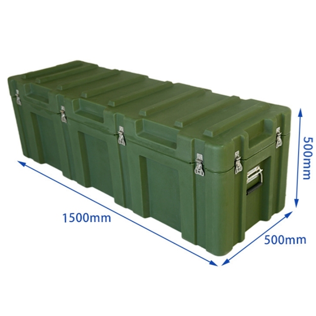 Customizable 1500*500*500mm EVA Lined Heavy Duty Plastic Tool Case with Wheels Portable Waterproof Storage Box LLDPE