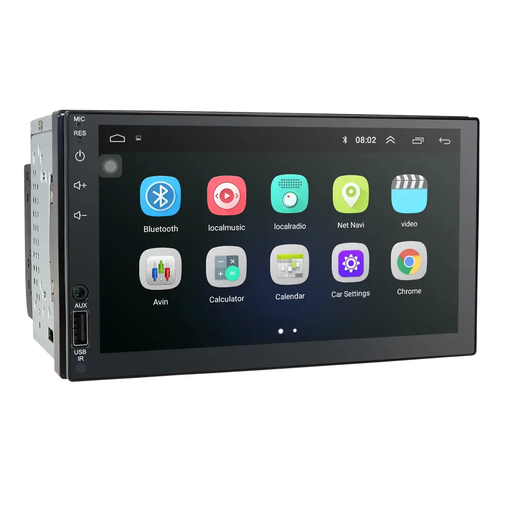 Radio con GPS para coche, reproductor Multimedia con pantalla táctil de 7 pulgadas, 2 Din, cámara trasera, Aux, cinta, Dvd, Mp5, Monitor estéreo, Universal, android