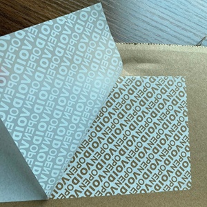 白色 VOID 哑光银色 PET VOID 标签纸大卷 VOID 纸材料，用于热敏打印 - Product Image 1