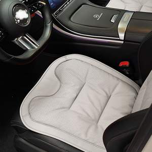 Cojín y respaldo de asiento de coche Premium para todas las estaciones, accesorio Interior de verano de estilo Universal de cuero de una sola pieza de gama alta - Product Image 4