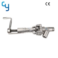 Vanne d'échantillonnage en acier inoxydable avec filetage résistant à la corrosion et aux hautes températures pour échantillonneur d'asphalte
