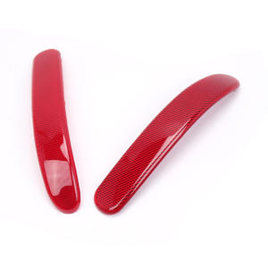 Réflecteurs de feux arrière en forme de ménisque, matériau ABS, coupelles de lampe auto-adhésives gauche/droite, rouge, LED 5050, transmittance >90% - Product Image 1