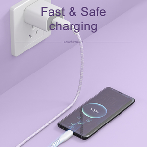 Cetakan kabel Data USB warna-warni, kabel Data mikro/tipe-c/L kecepatan tinggi 480Mbps