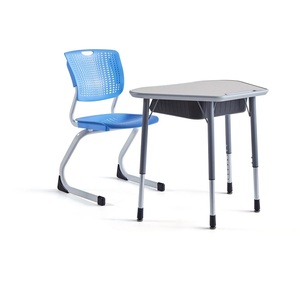 Adjustable Irregular Modern School Students <b>Study</b> <b>Desks</b> Chairs With 3-Year Warranty Aoyasi ST-0405T 540-750mm Height Adjustment - Product Image 3