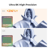 Impresora 3D de Resina Creality HALOT-MAGE PRO 8K, Alta Velocidad de 170 mm/h, con Bomba de Resina Automática, Purificador de Aire, Pantalla LCD de 10.3 Pulgadas, 228*128*230 mm