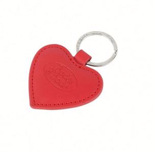 Wholesale Custom Keyrings Promotional Heart Shaped <b>Keychain</b> Luxury Genuine Leather Custom Key Chain Manufacturer - Product Image 3