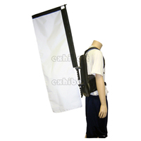 Drapeau et bannières de sac à dos de publicité de rue de marketing promotionnel extérieur personnalisé