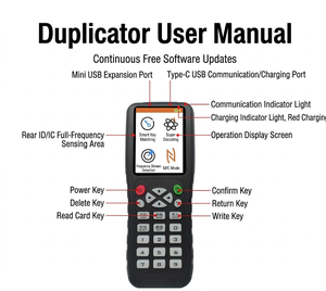 Lettore di Schede RFID Wireless WiFi 125KHz 13.56MHz NFC, Macchina Duplicatrice di Carte ID IC - Product Image 5